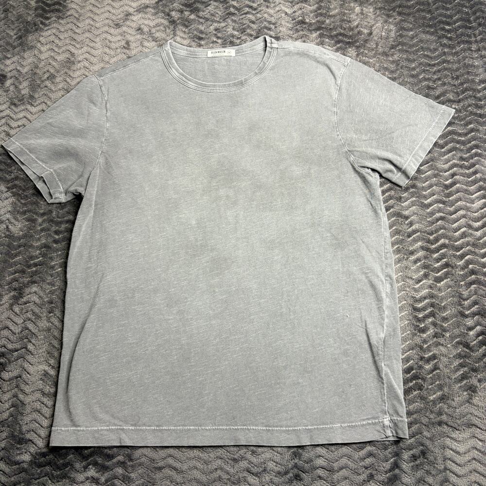 Buck Mason Pima Classic Tee Shirt Size Medium Coal Venice Wash